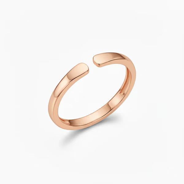 Arc Band Ring Rose Gold